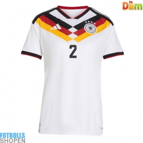 Billiga Tyskland Antonio Rudiger #2 Hemmatröja Dam VM 2026 Kortärmad